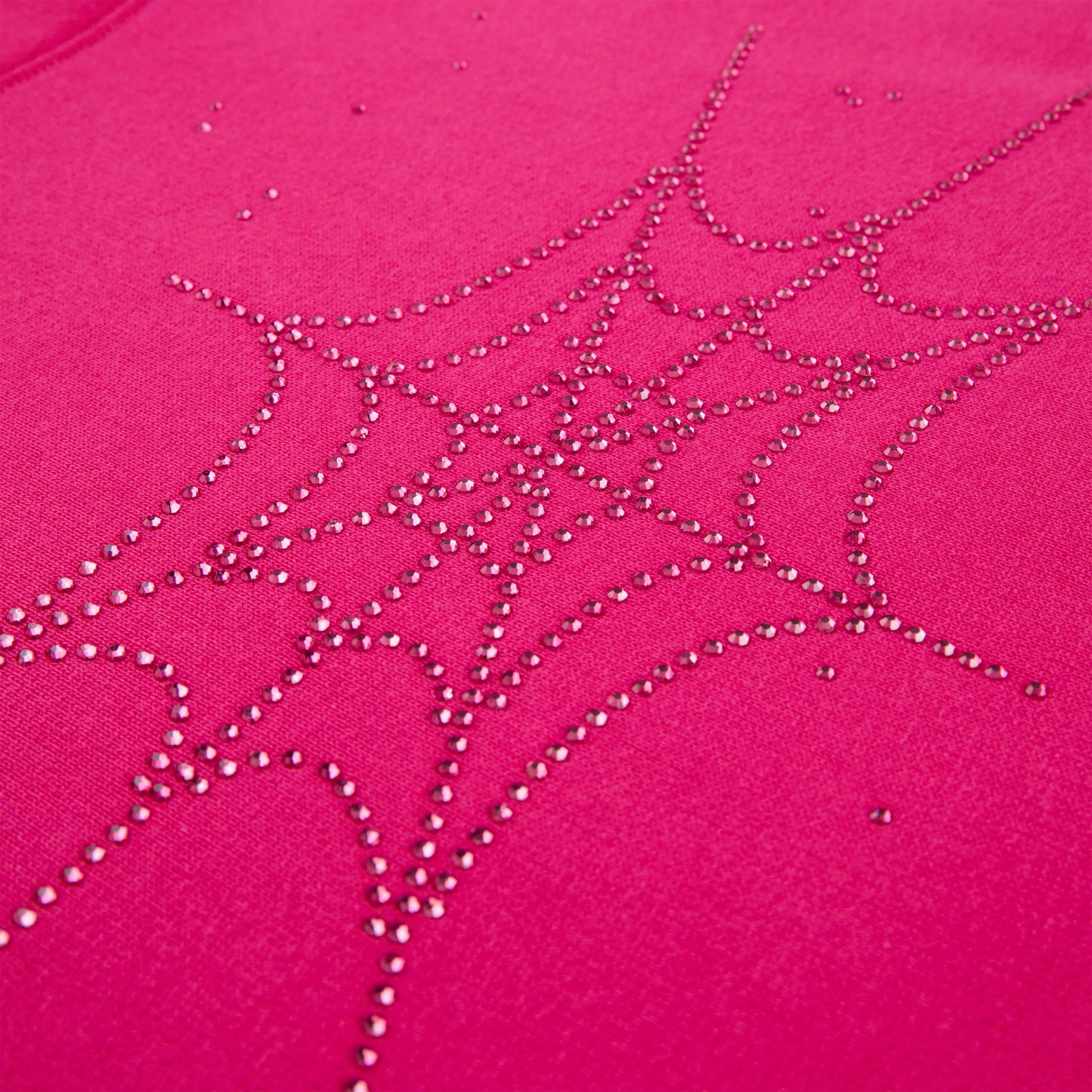 RHINESTONE SILK HOODIE