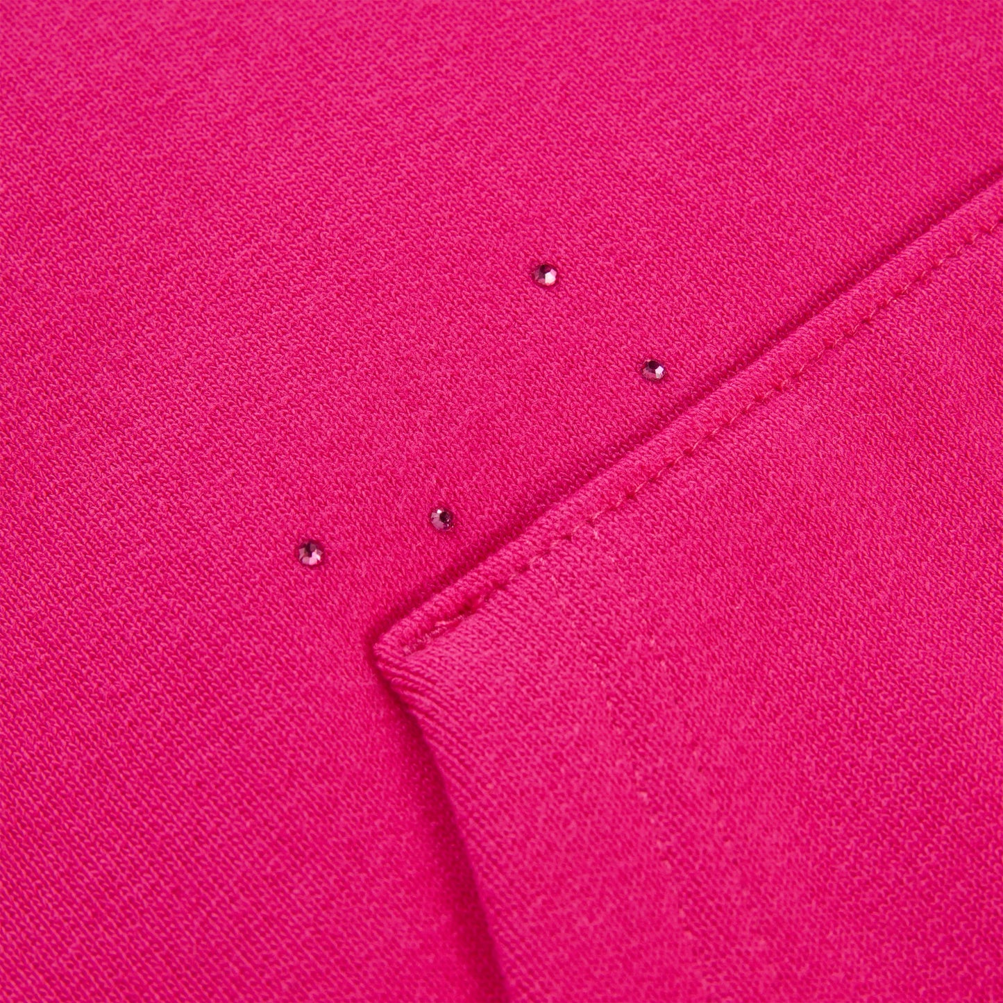RHINESTONE SILK HOODIE