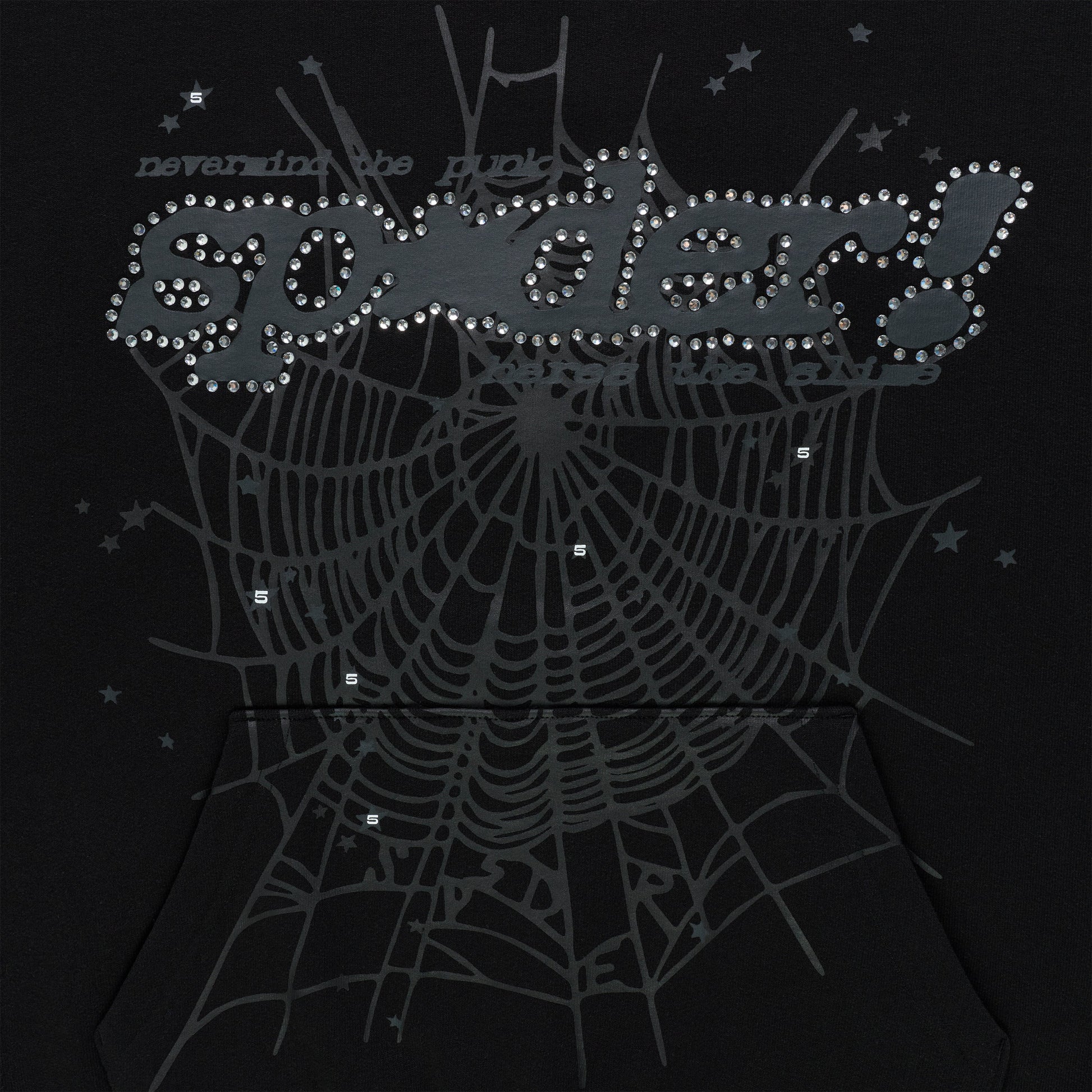 BLACK RHINESTONE PUNK V2 HOODIE