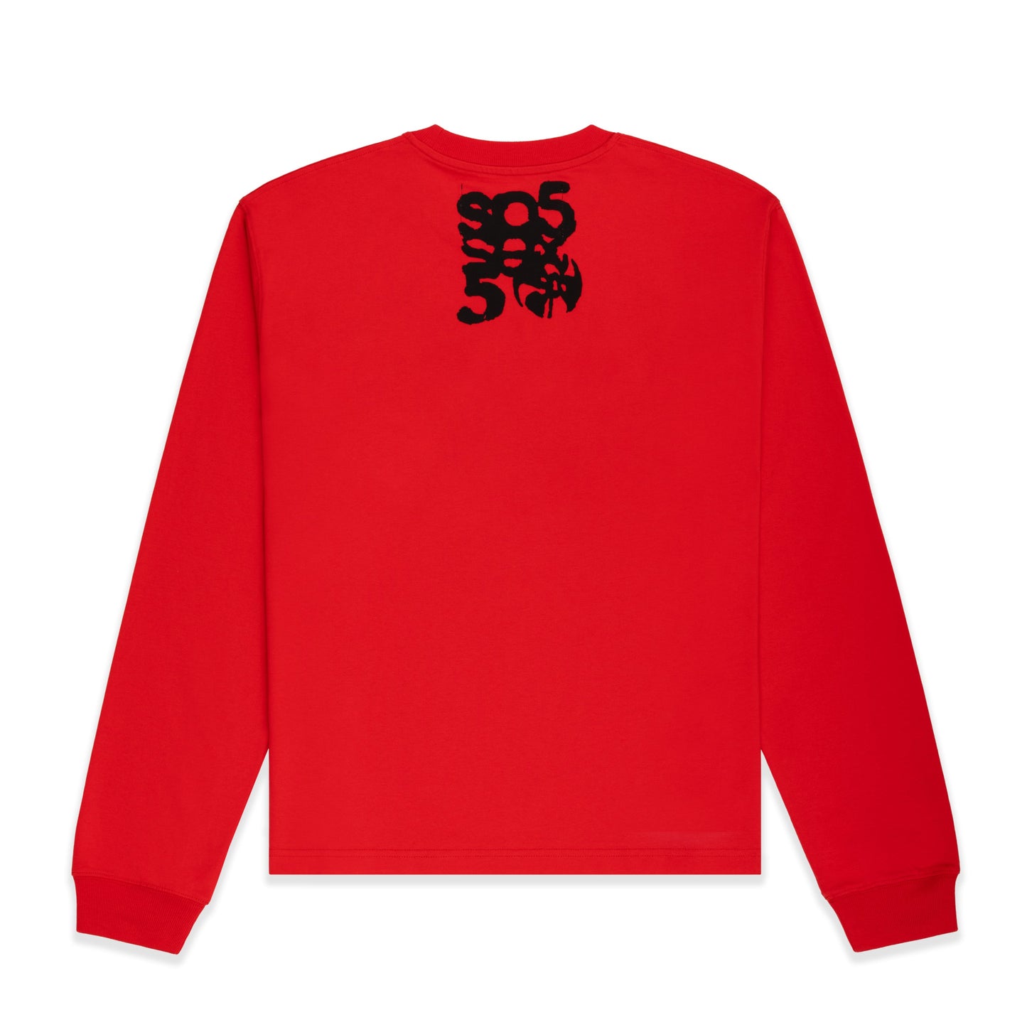 RED MAIN LABEL LS TEE