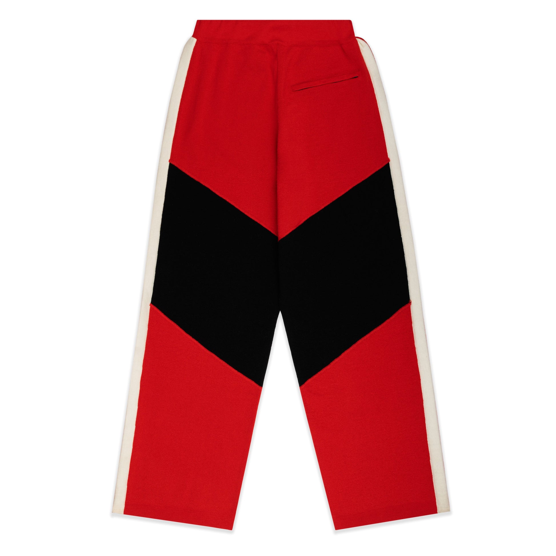 RED KNIT 5 TRACK PANT