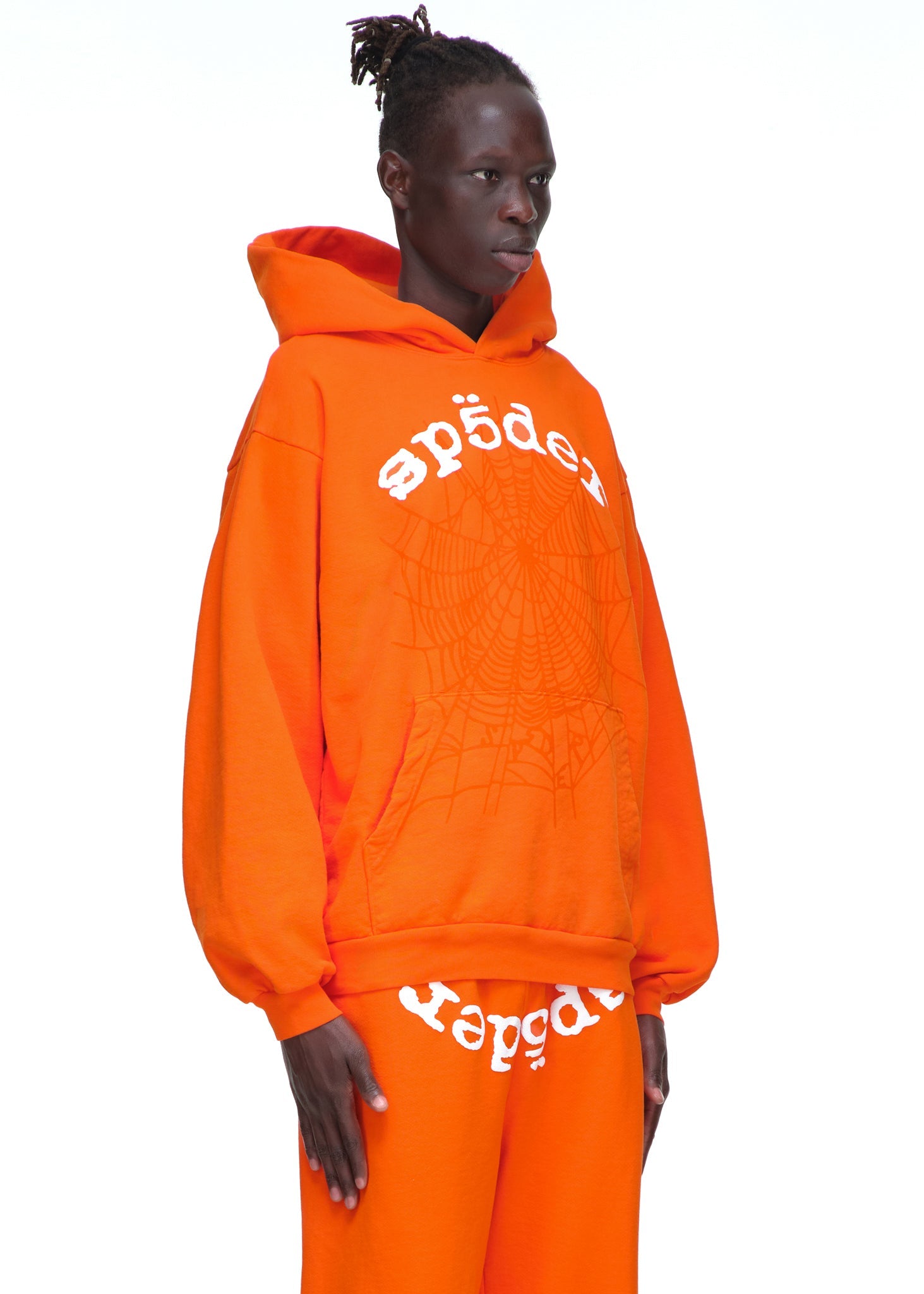 ORANGE LEGACY HOODIE MALE MODEL 2