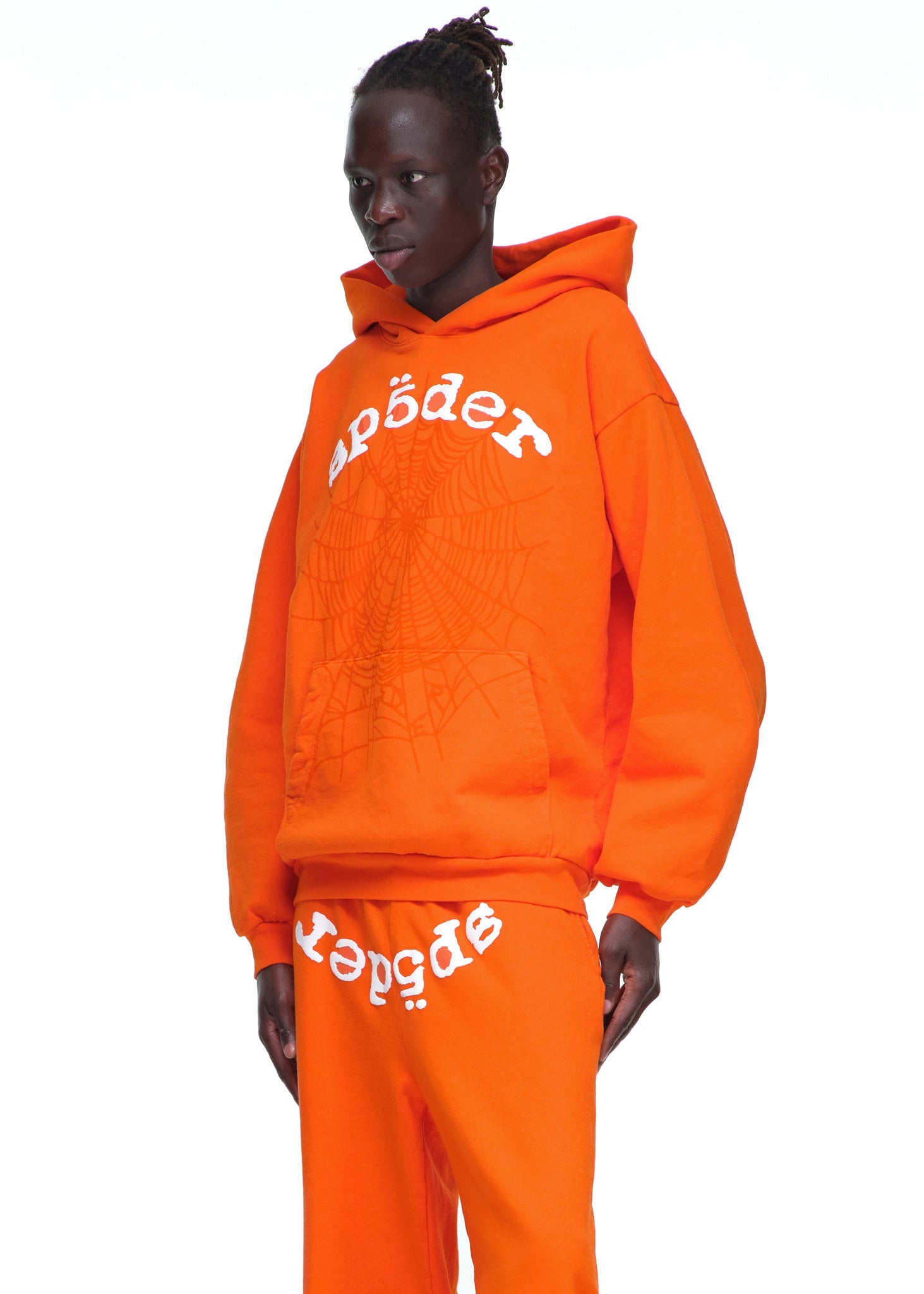 ORANGE LEGACY HOODIE MALE MODEL 3