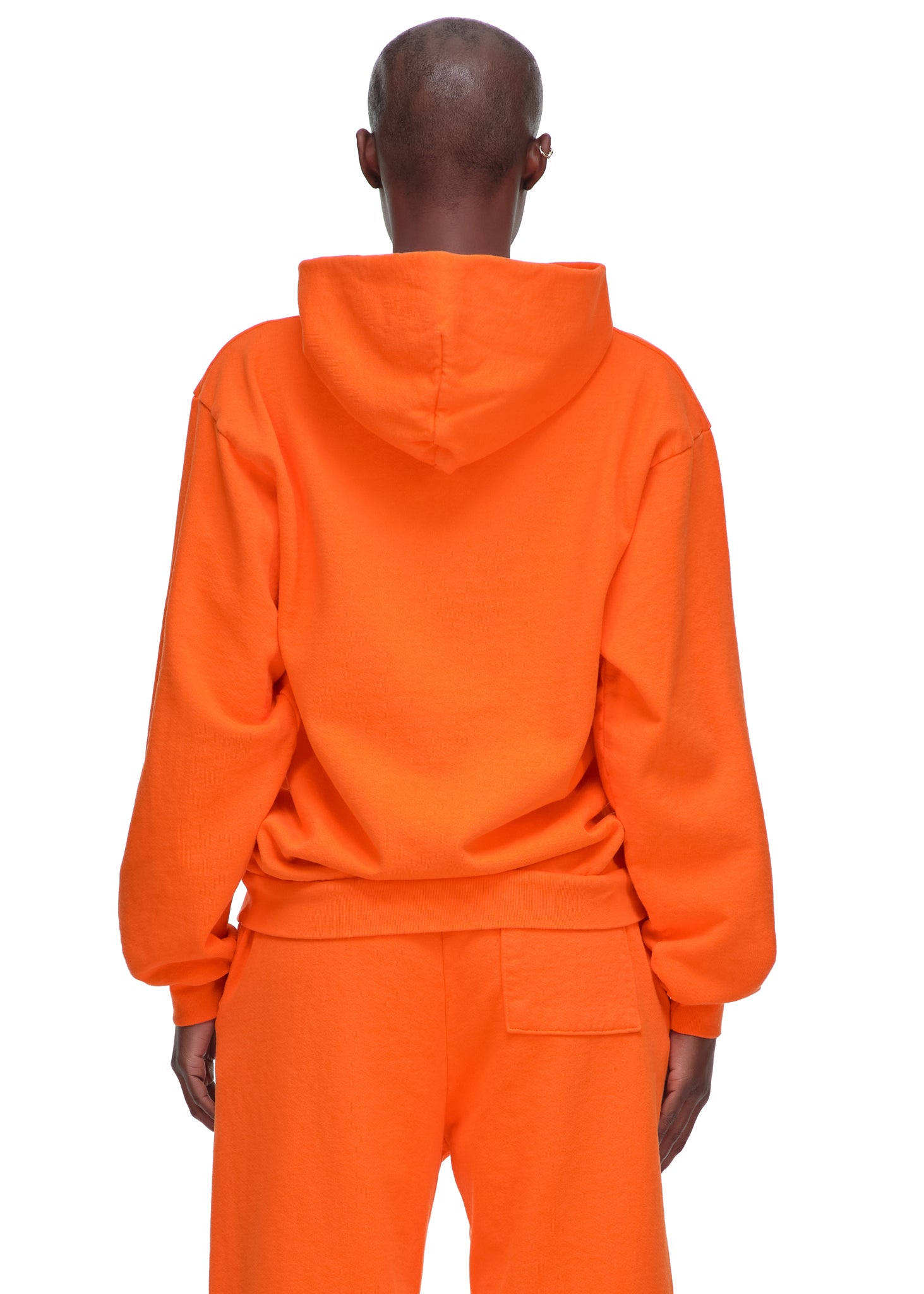 ORANGE LEGACY HOODIE FEMALE MODEL 4