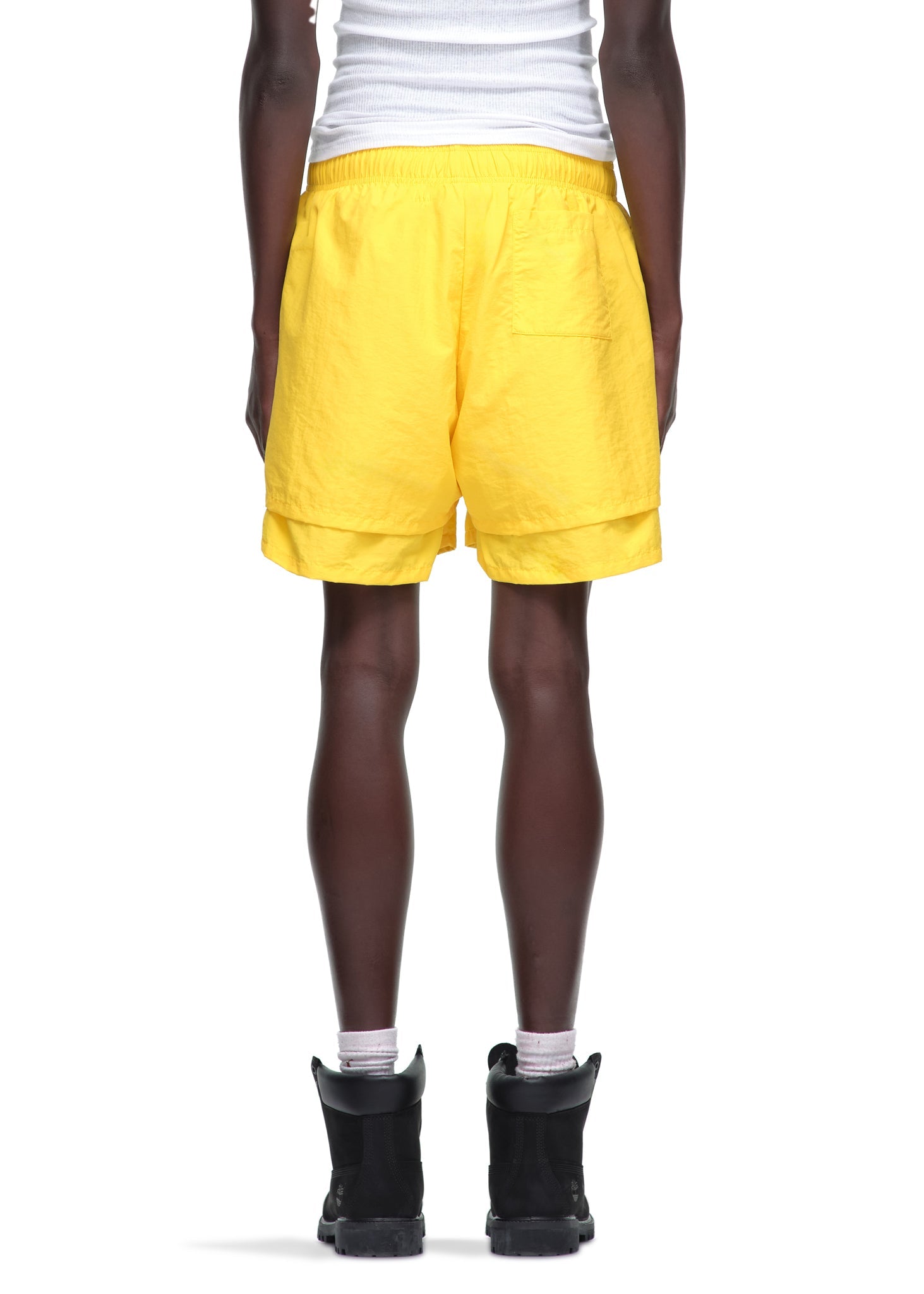 YELLOW OG WEB V2 DOUBLE LAYER SHORT MALE MODEL 4