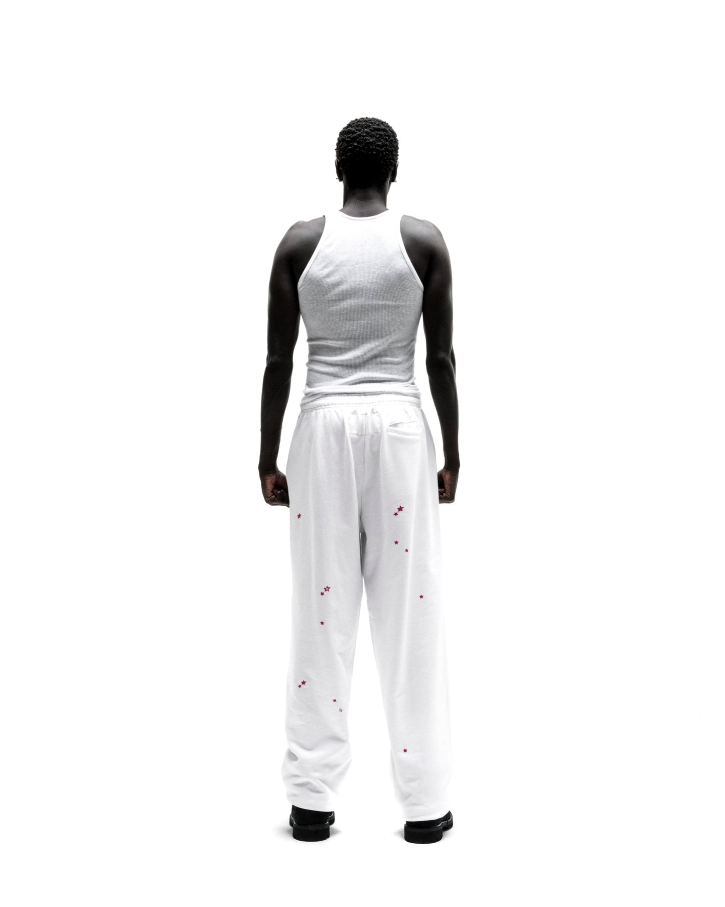 FRACTURED LOGO WIDE LEG SWEATPANT