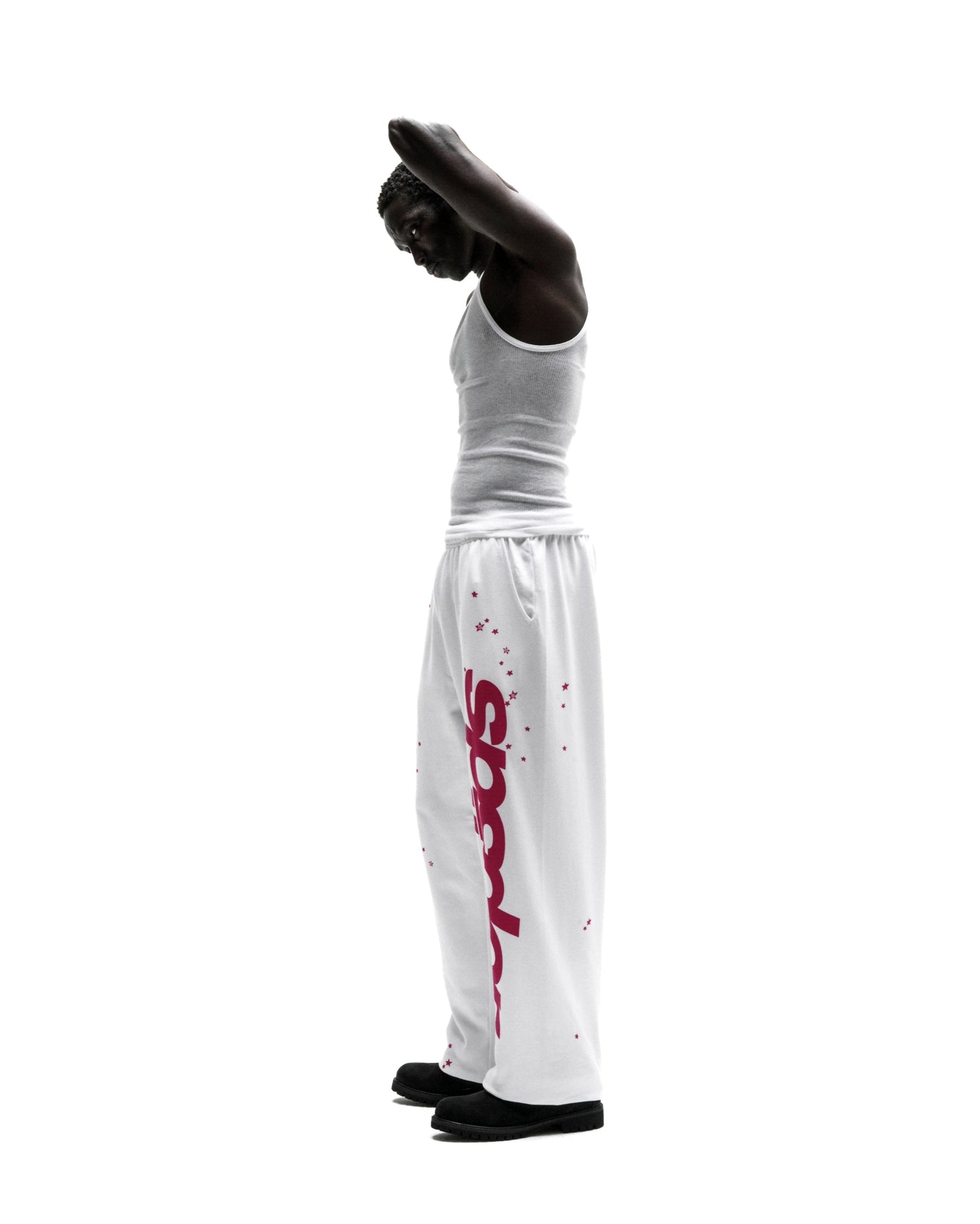 FRACTURED LOGO WIDE LEG SWEATPANT