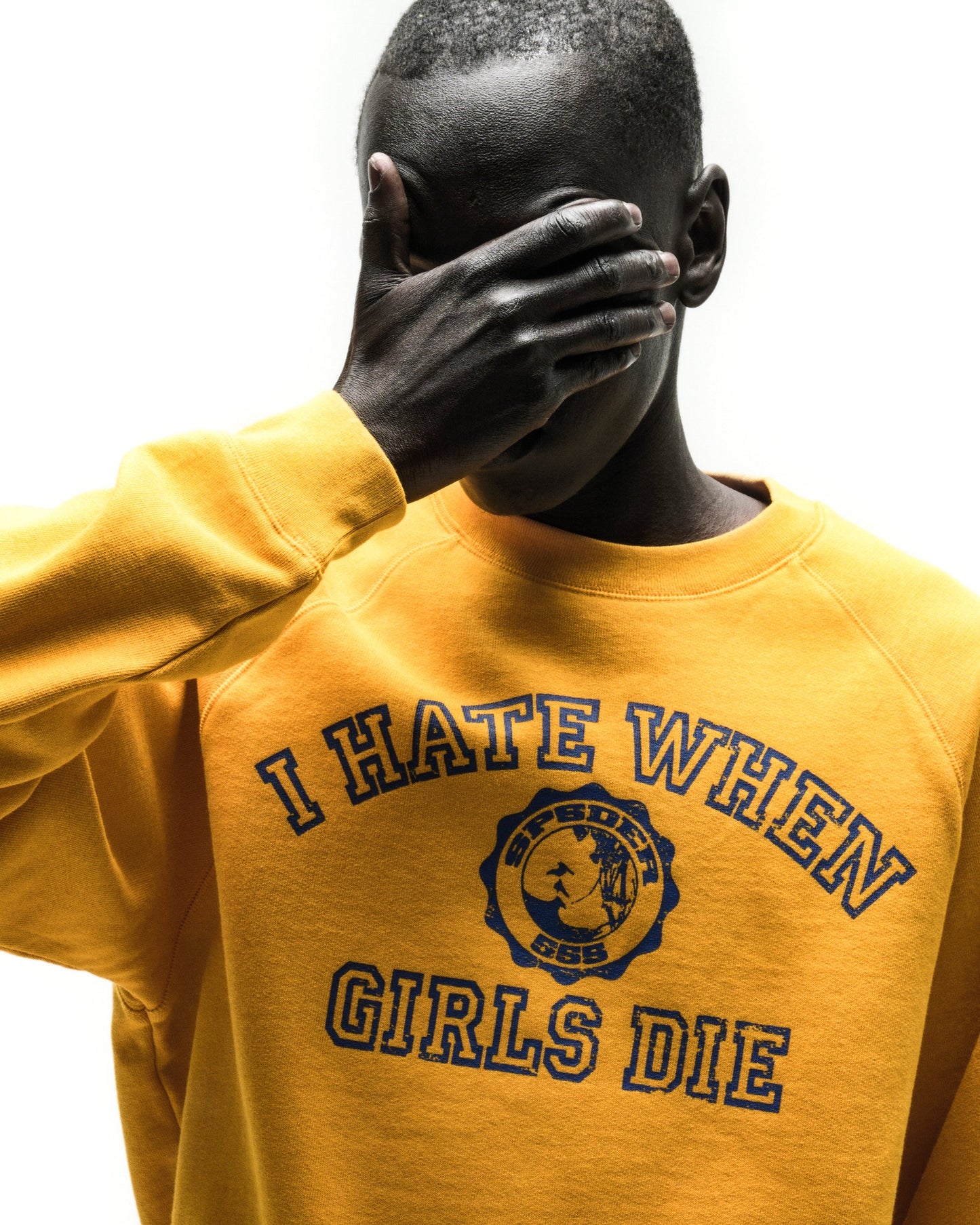 I H8 WHEN GIRLS DIE RAGLAN CREWNECK