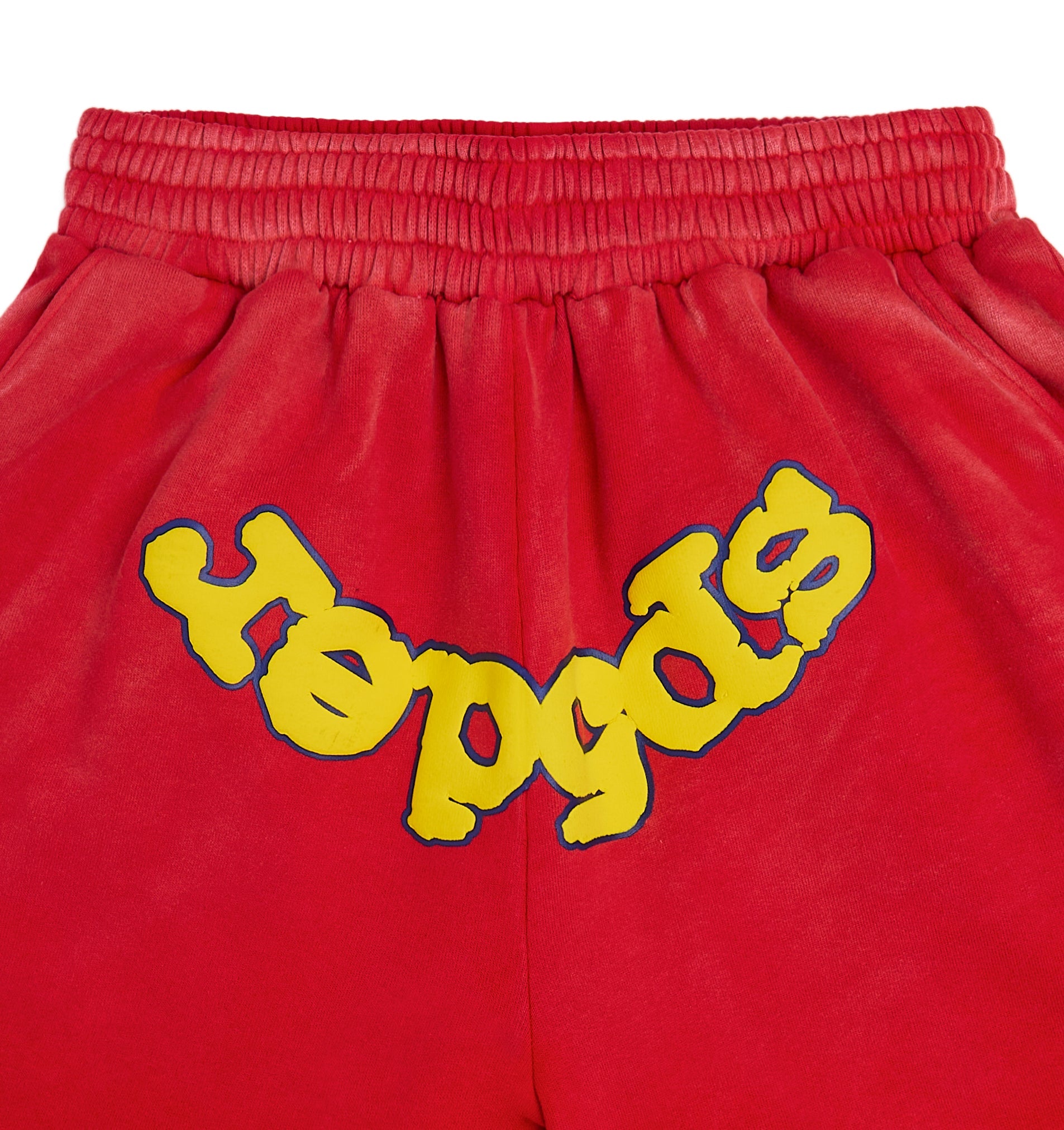 RED OG LOGO SWEATSHORT DETAIL