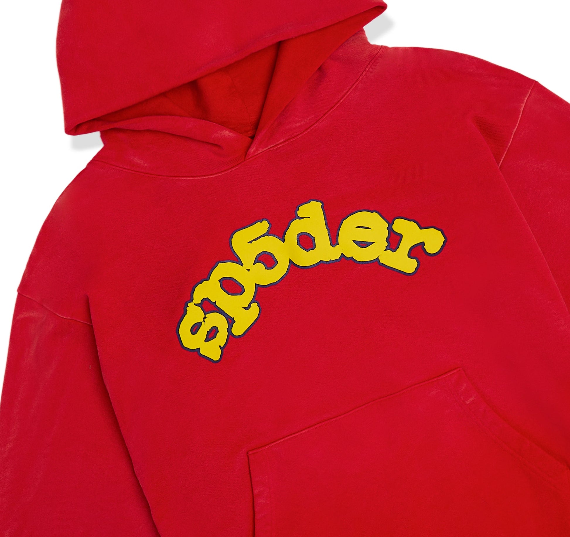 RED OG LOGO HOODIE DETAIL