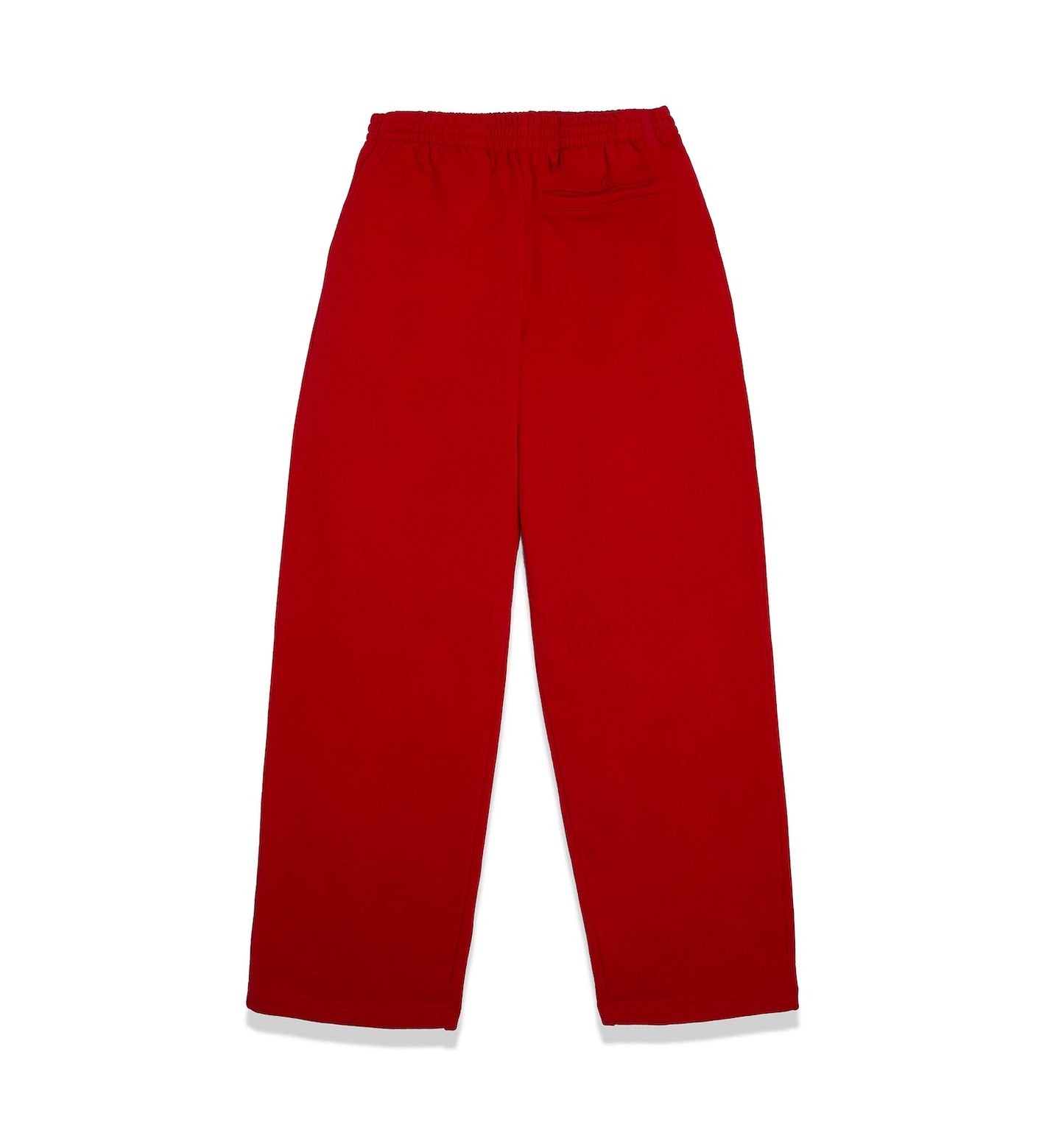 ATLANTA OPEN LEG SWEATPANT RED BACK