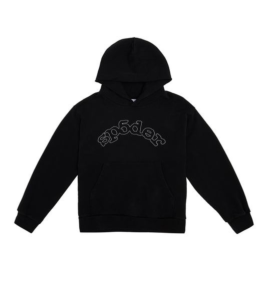 BLACK OG LOGO HOODIE FRONT