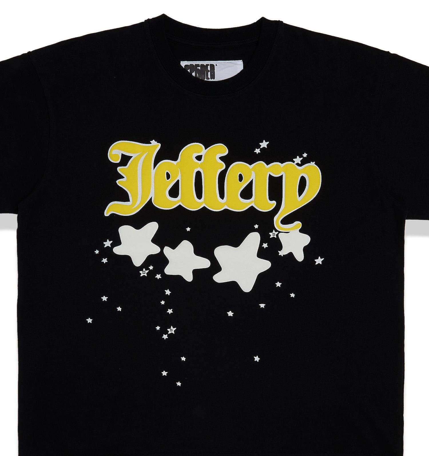 BLACK JEFFERY TEE HW FRONT DETAIL