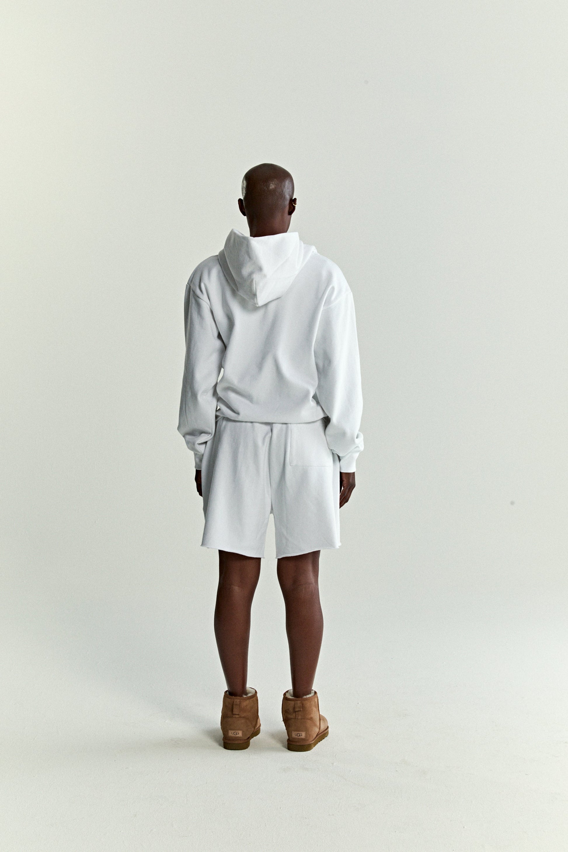 WHITE OG WEB V2 GRADIENT HOODIE ON MODEL