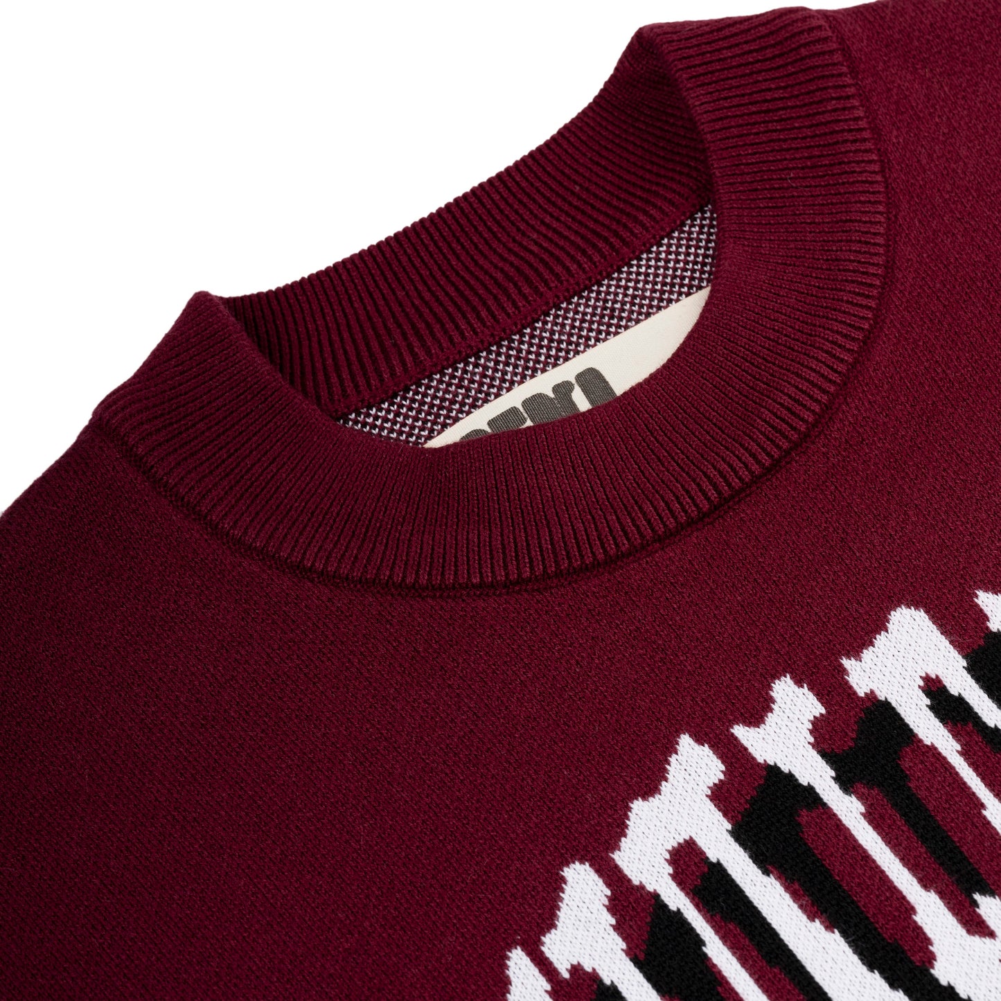 BURGUNDY ARACHNAPHOBIA SWEATER