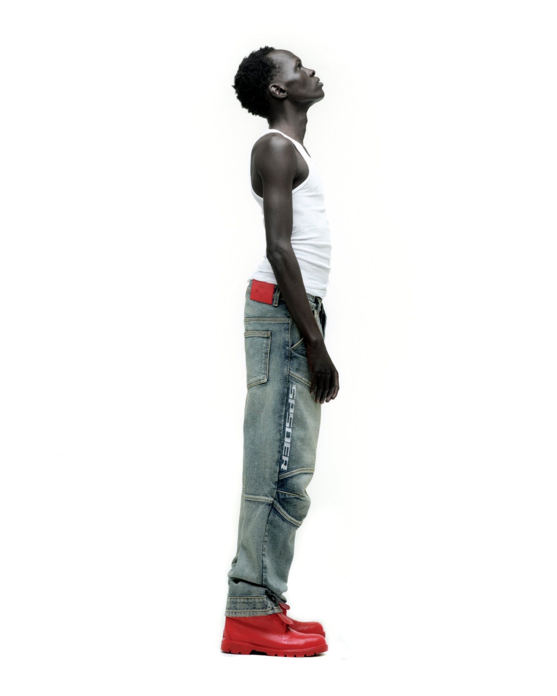 PIT CREW DENIM ON MODEL