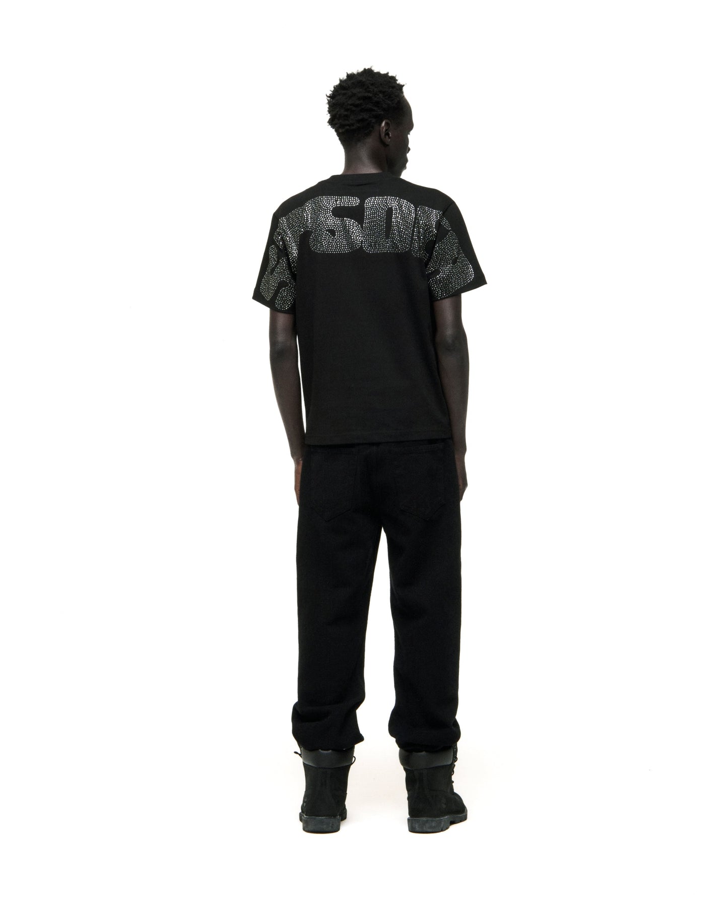 RHINESTONE SILK TEE