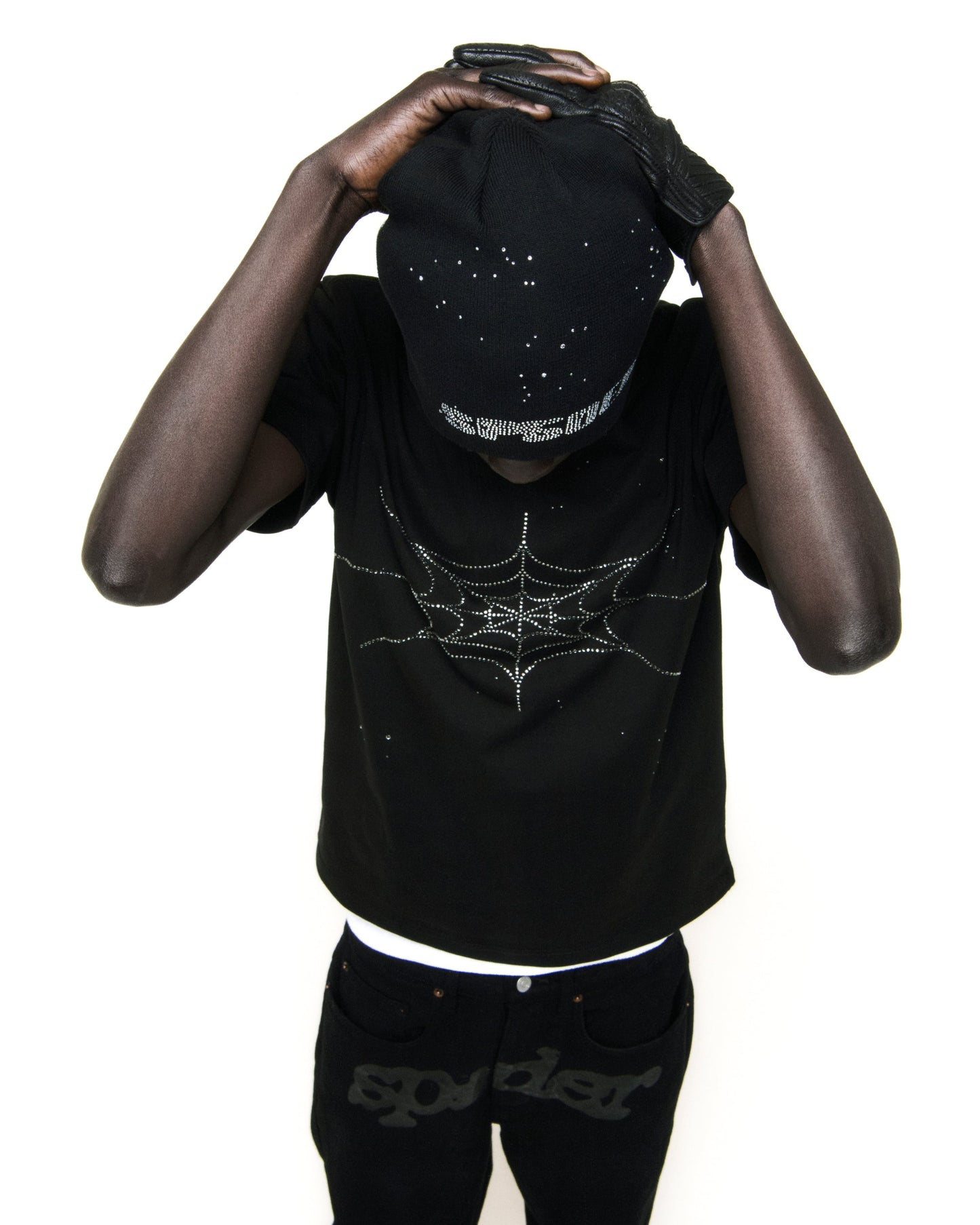 RHINESTONE SILK TEE
