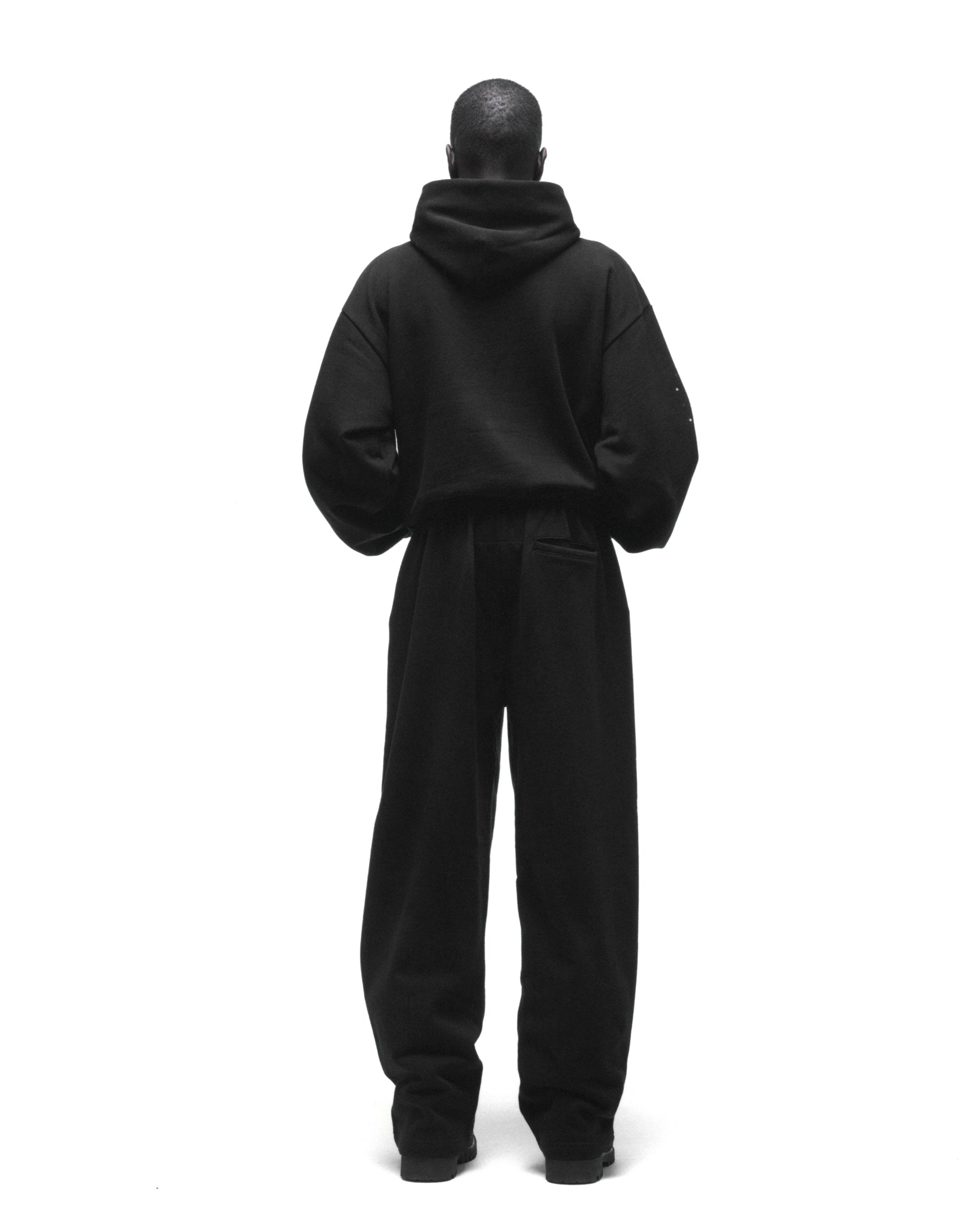 BLACK RHINESTONE PUNK V2 SWEATPANT ON MODEL