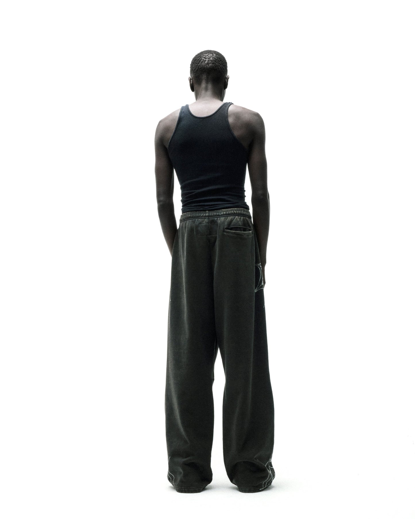 RHINESTONE WEB SWEATPANT