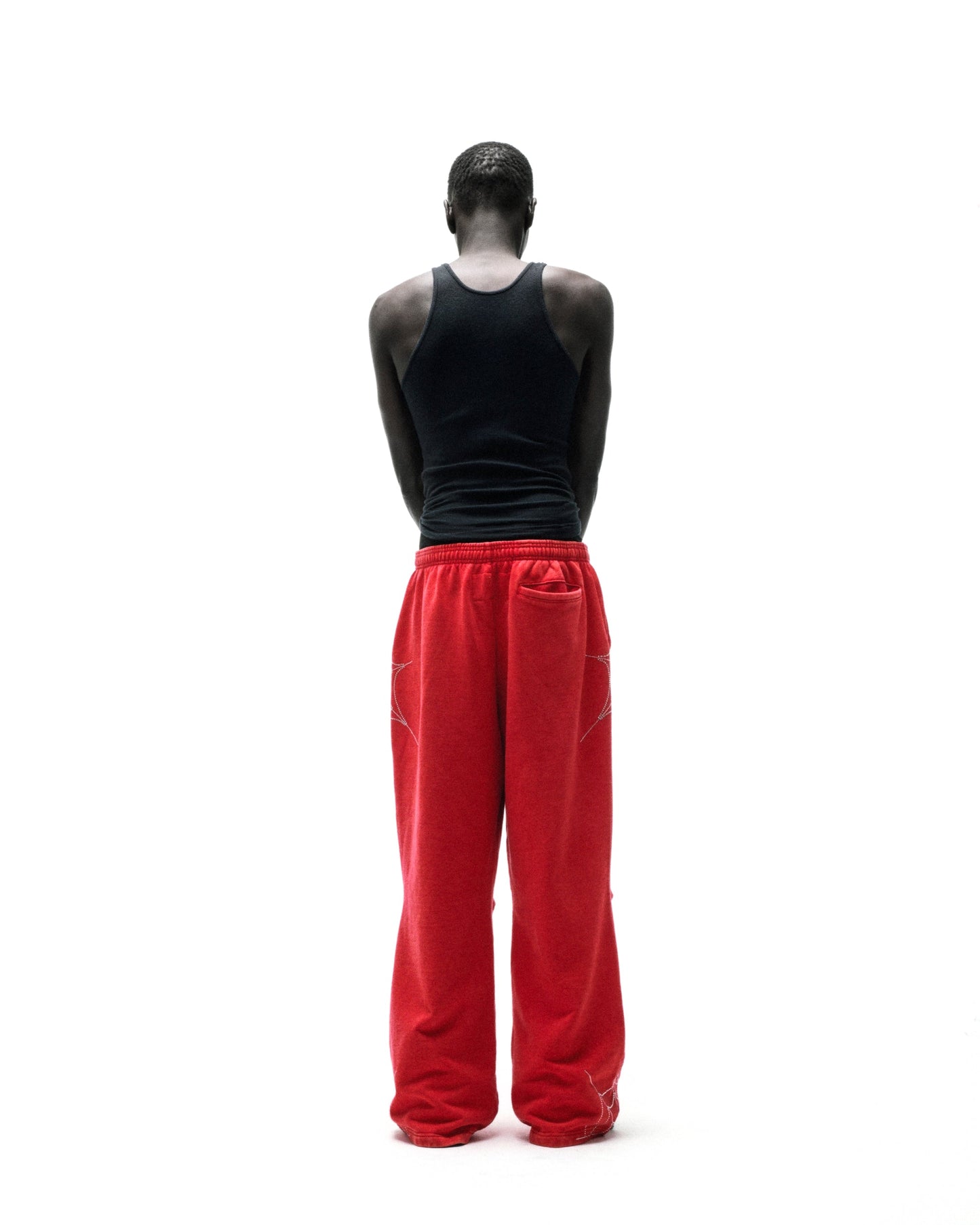 RHINESTONE WEB SWEATPANT