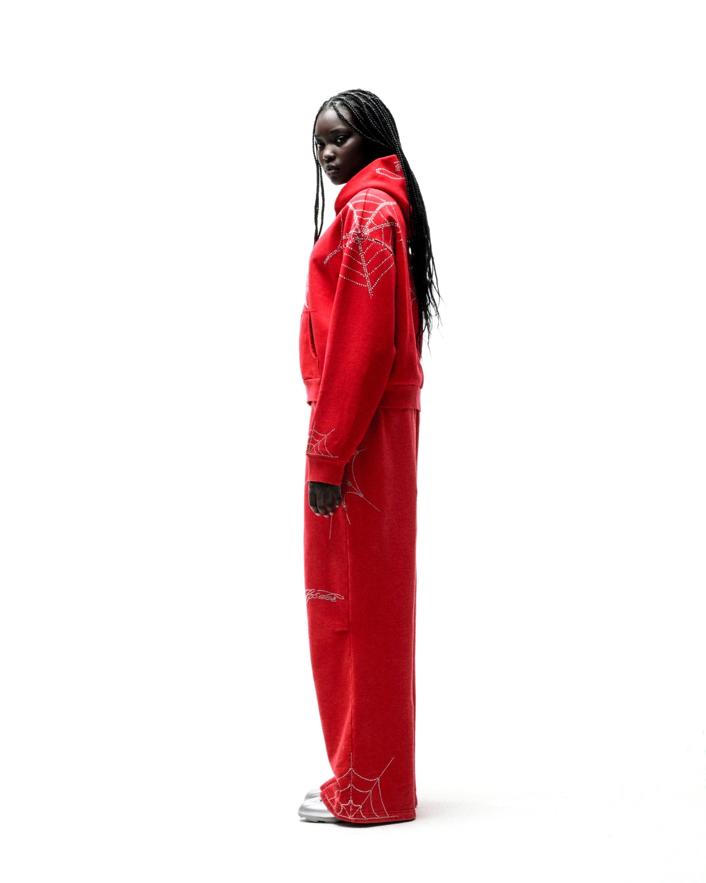 RHINESTONE WEB SWEATPANT