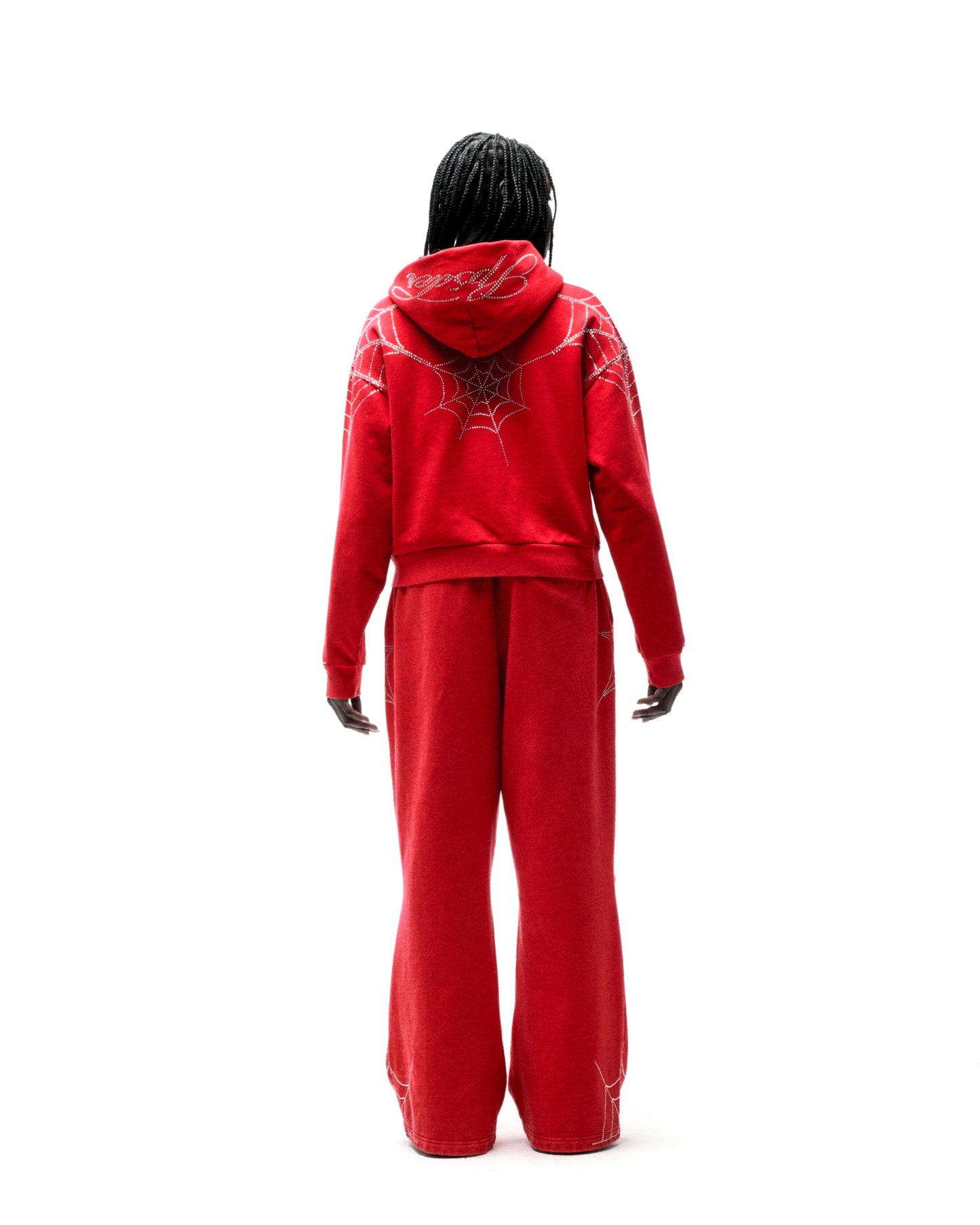 RHINESTONE WEB SWEATPANT