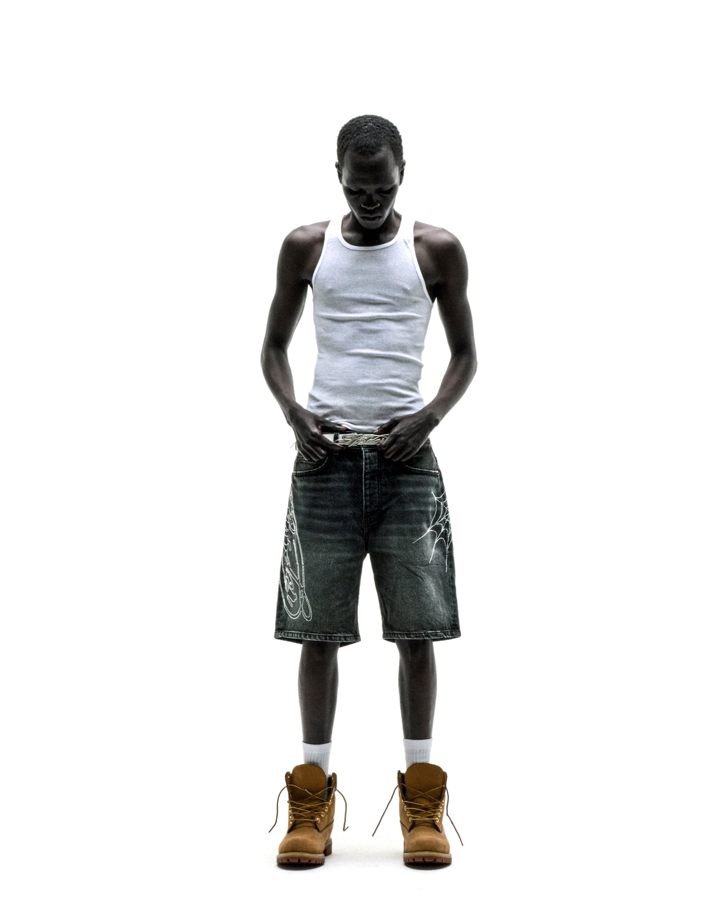 SCRIPT WEB DENIM SHORT