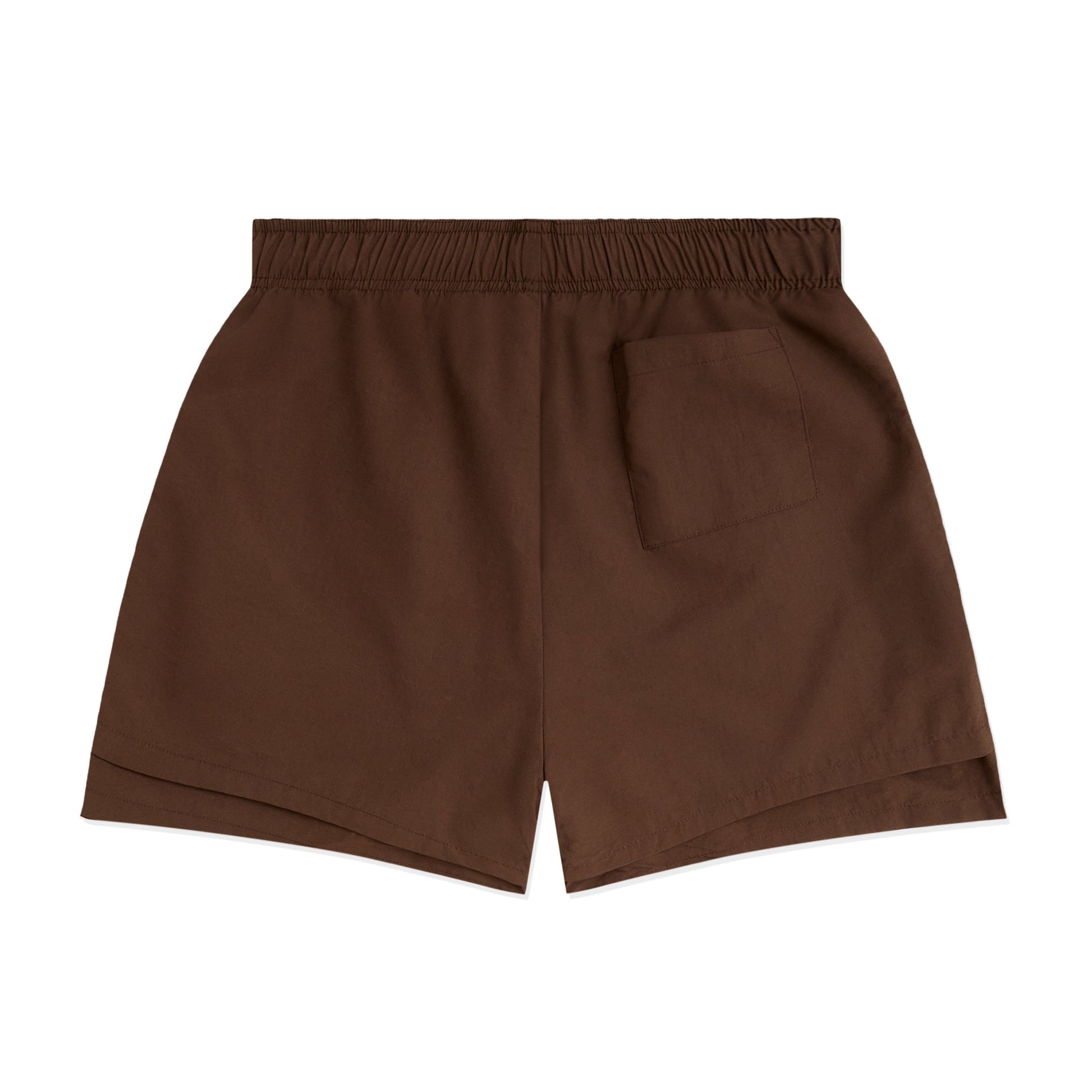 BROWN OG WEB DOUBLE LAYER SHORT BACK