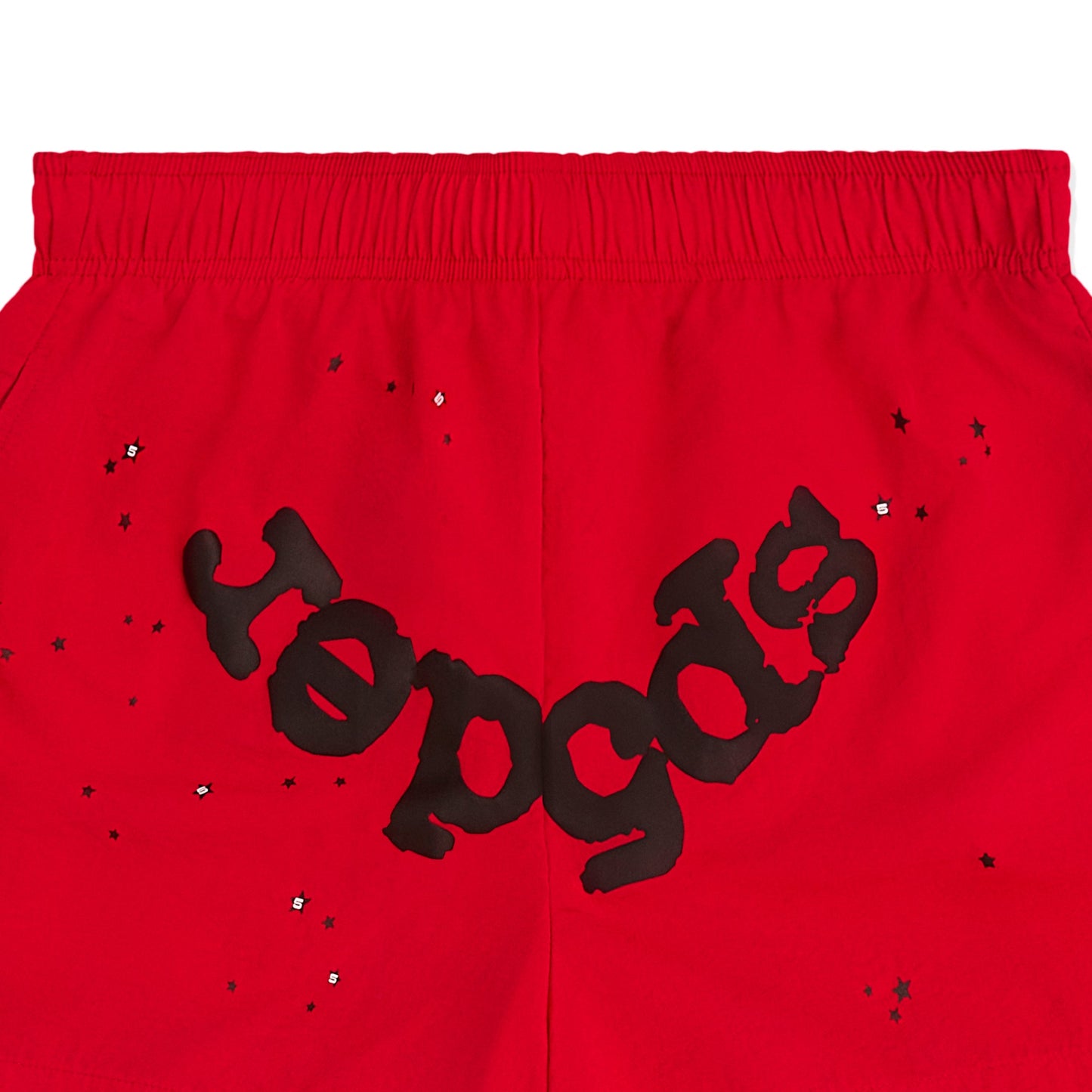 RED OG WEB DOUBLE LAYER SHORT DETAIL