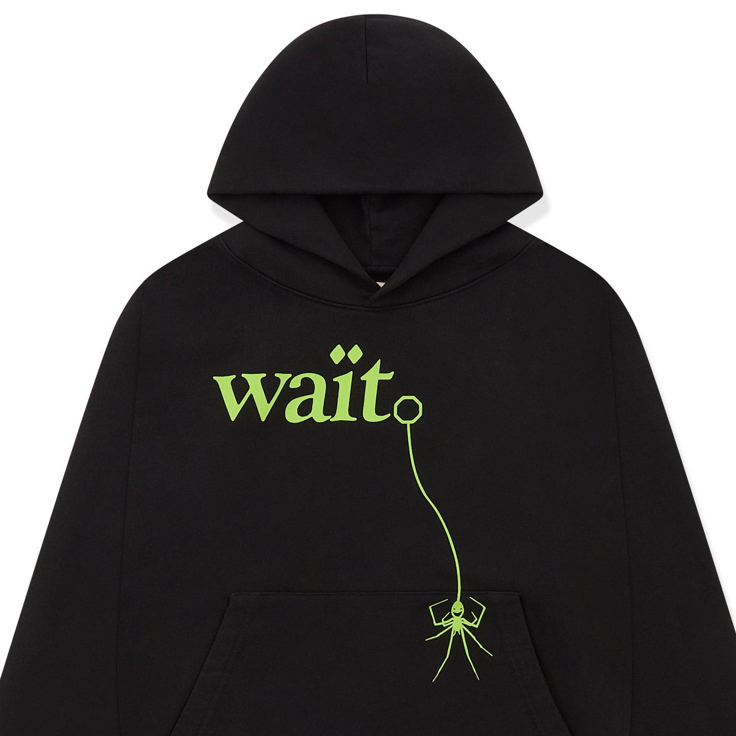 BLACK WAIT HOODIE