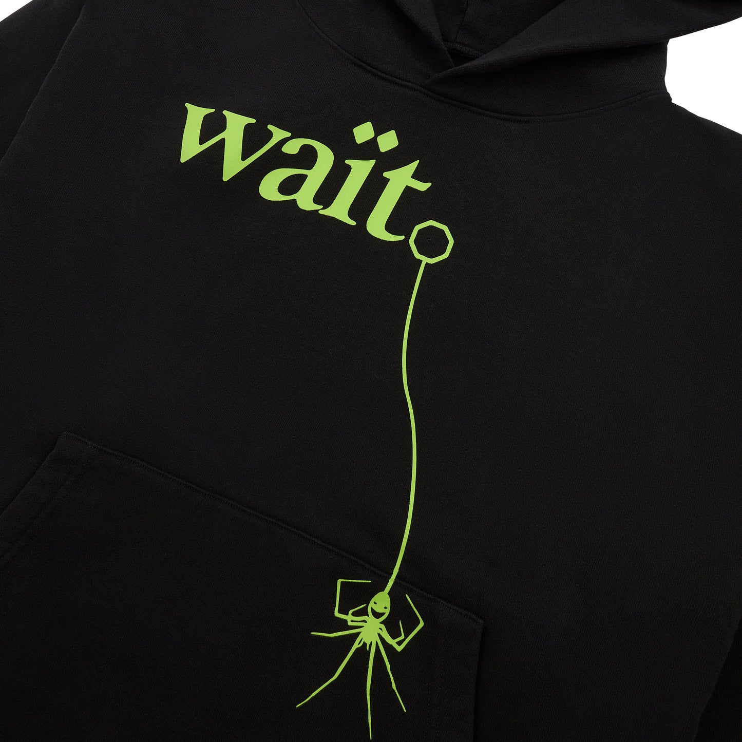 BLACK WAIT HOODIE