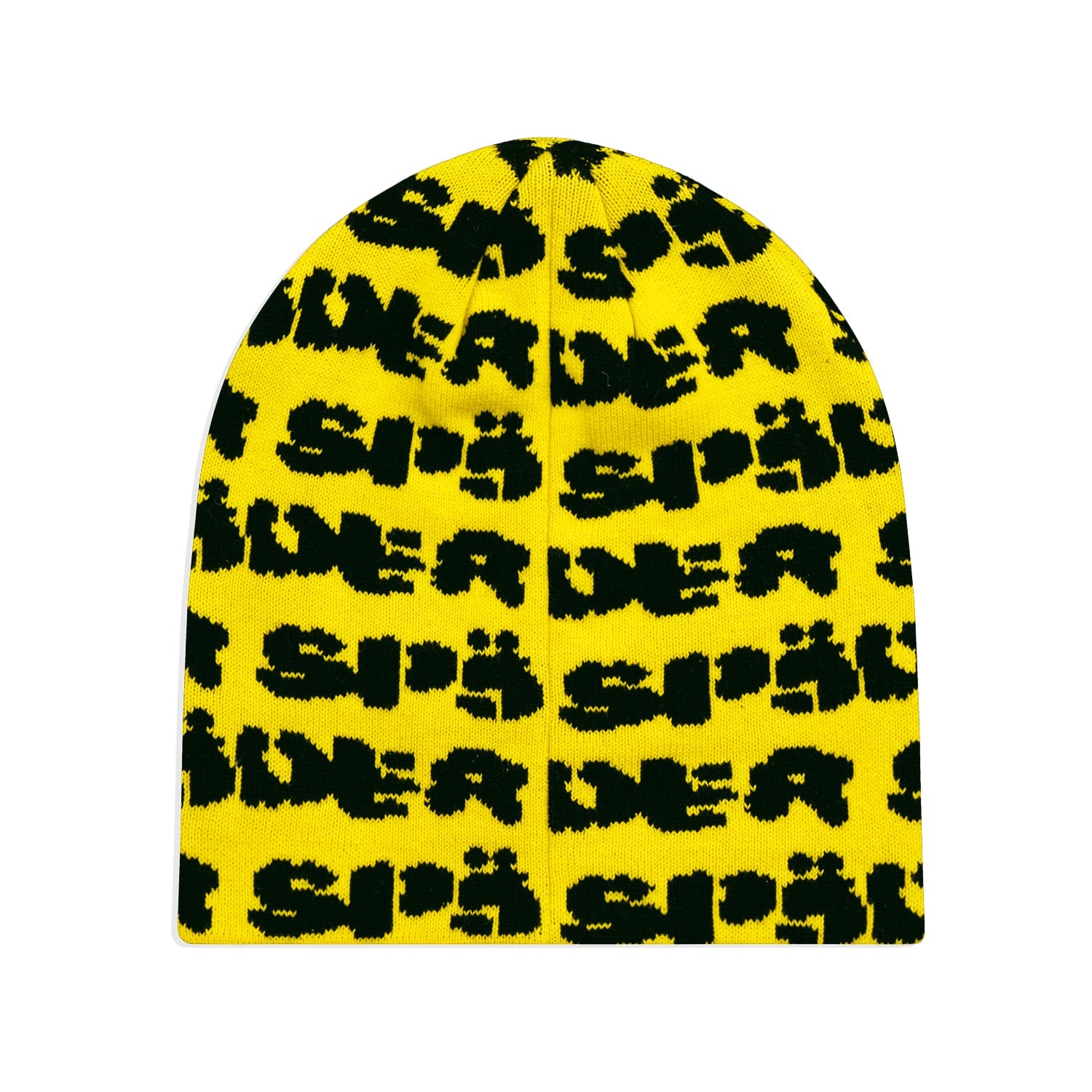 YELLOW FUZZY LOGO SKULLY