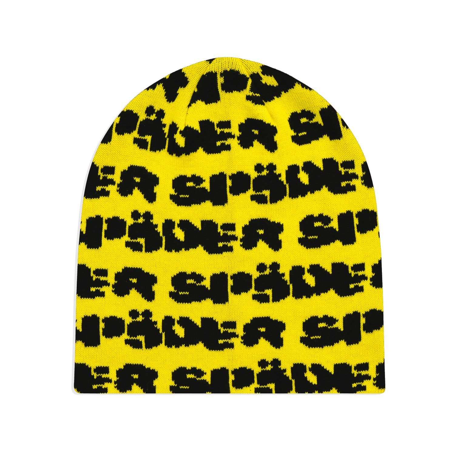 YELLOW FUZZY LOGO SKULLY